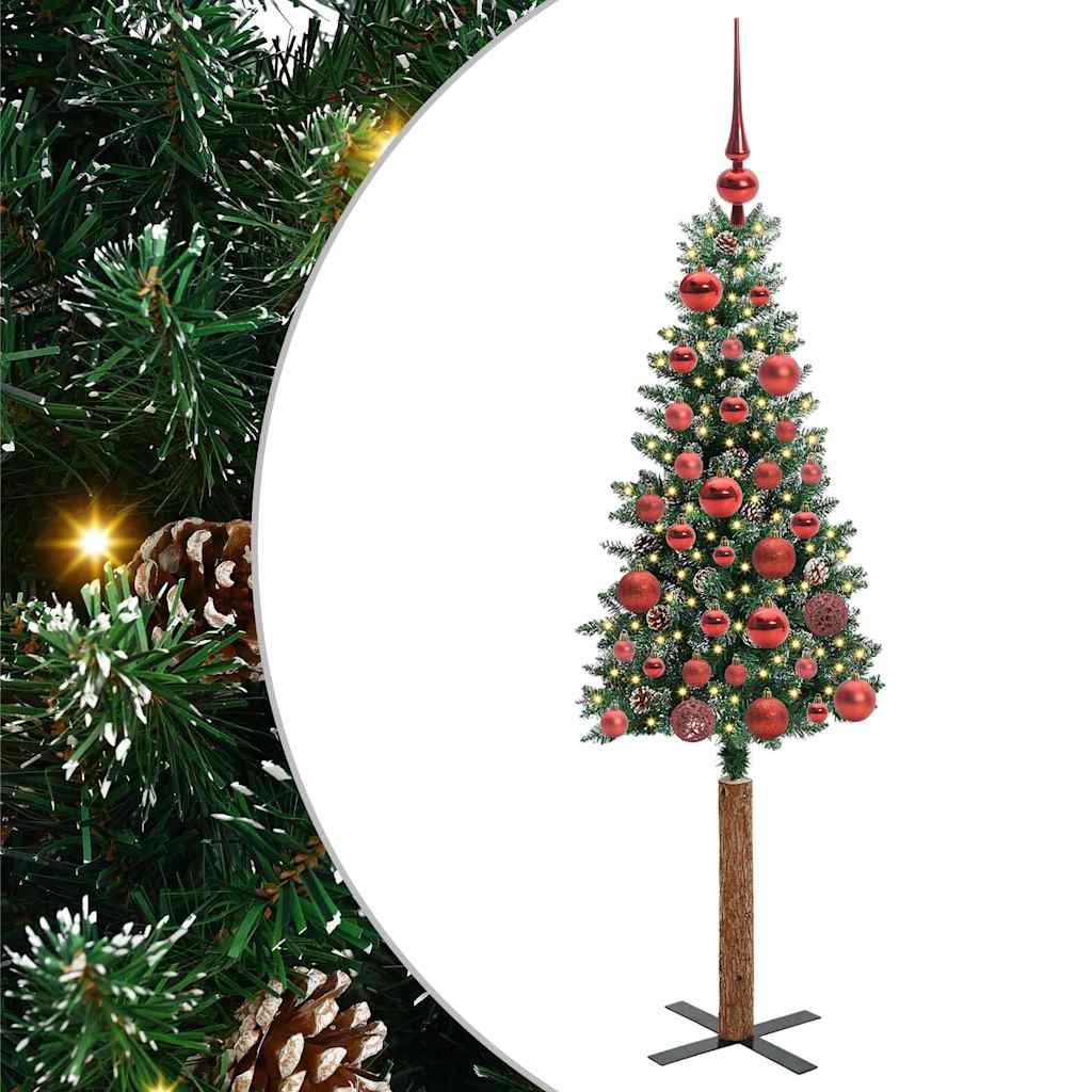 HKH Árvore de Natal Slim com 150 Leds e Branco - Verde