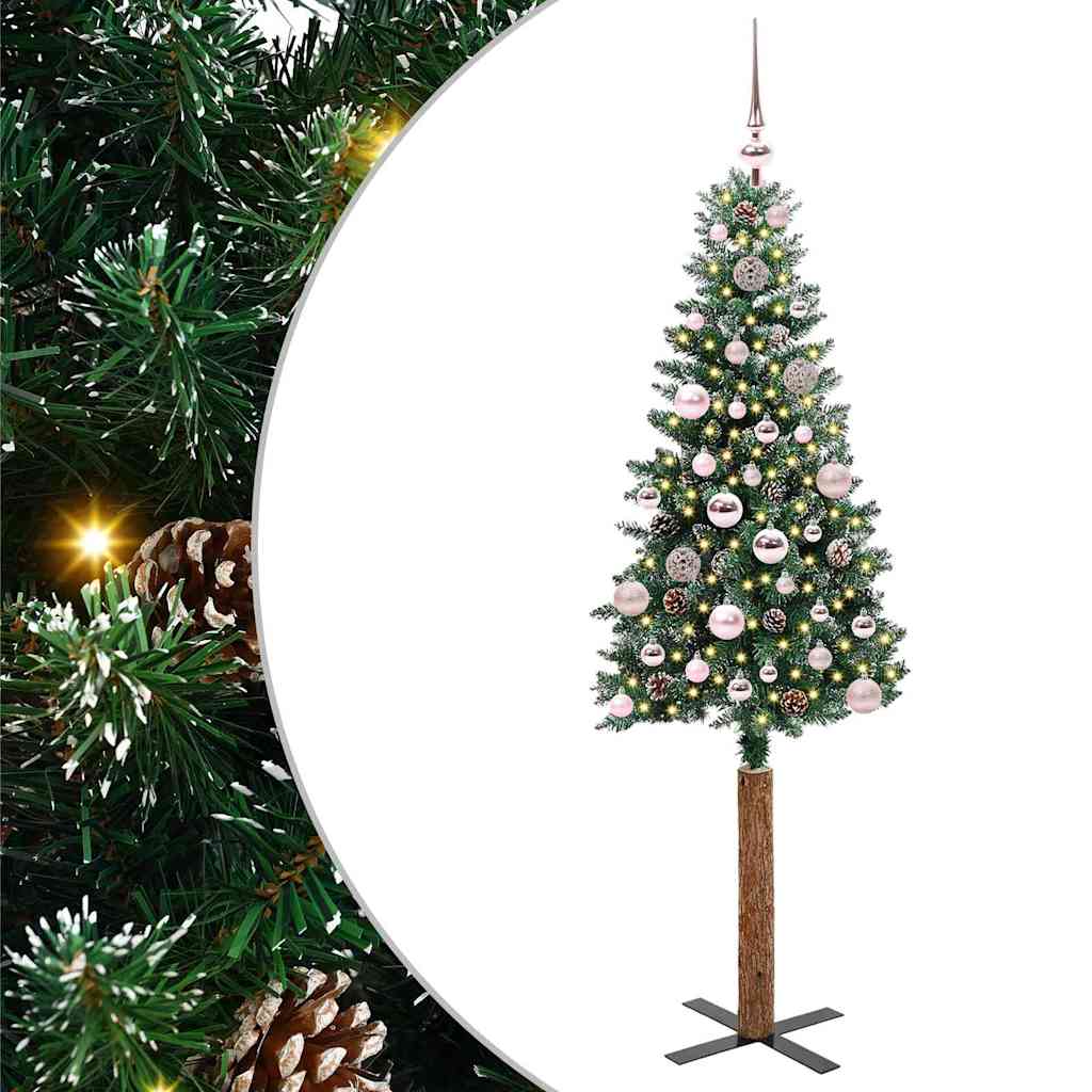 HKH Árvore de Natal Slim com 150 Leds e Branco - Verde