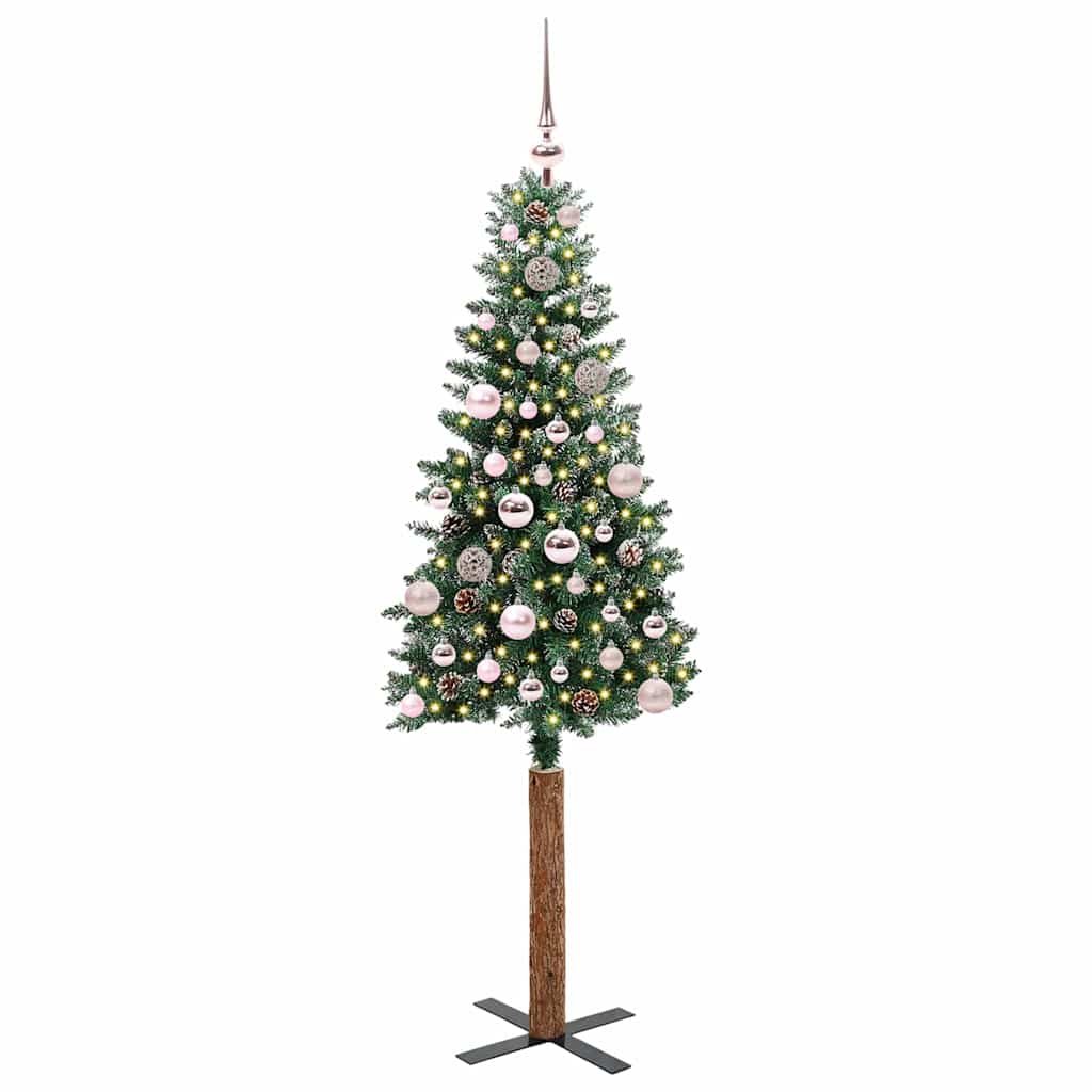 HKH Árvore de Natal Slim com 150 Leds e Branco - Verde