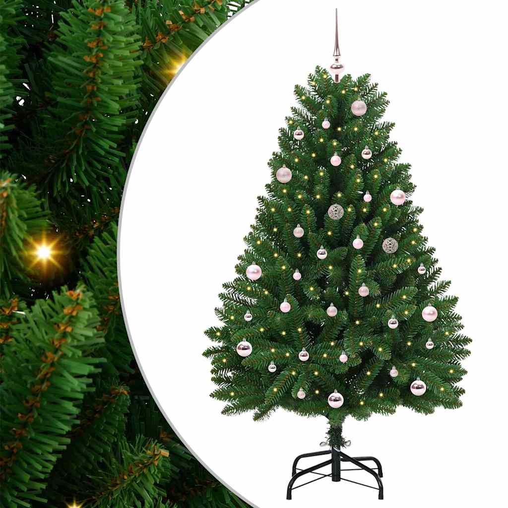 HKH Árvore de Natal Artificial Verde em Metal e PVC