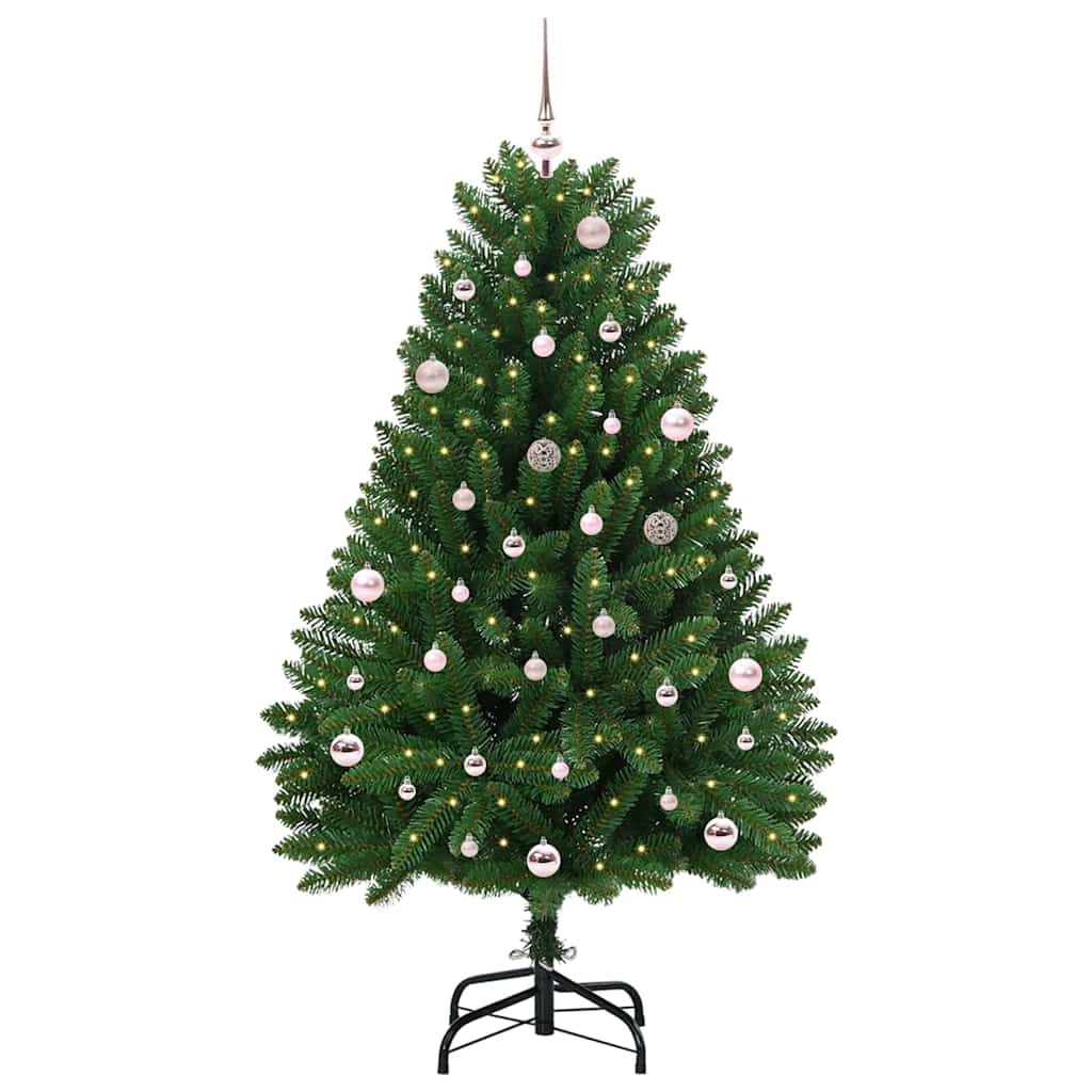 HKH Árvore de Natal Artificial Verde em Metal e PVC