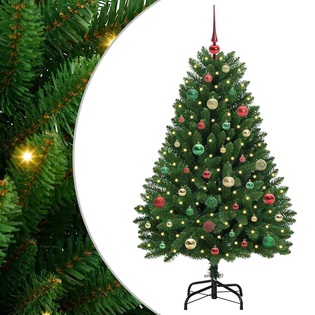 HKH Árvore de Natal Artificial Verde em Metal e PVC