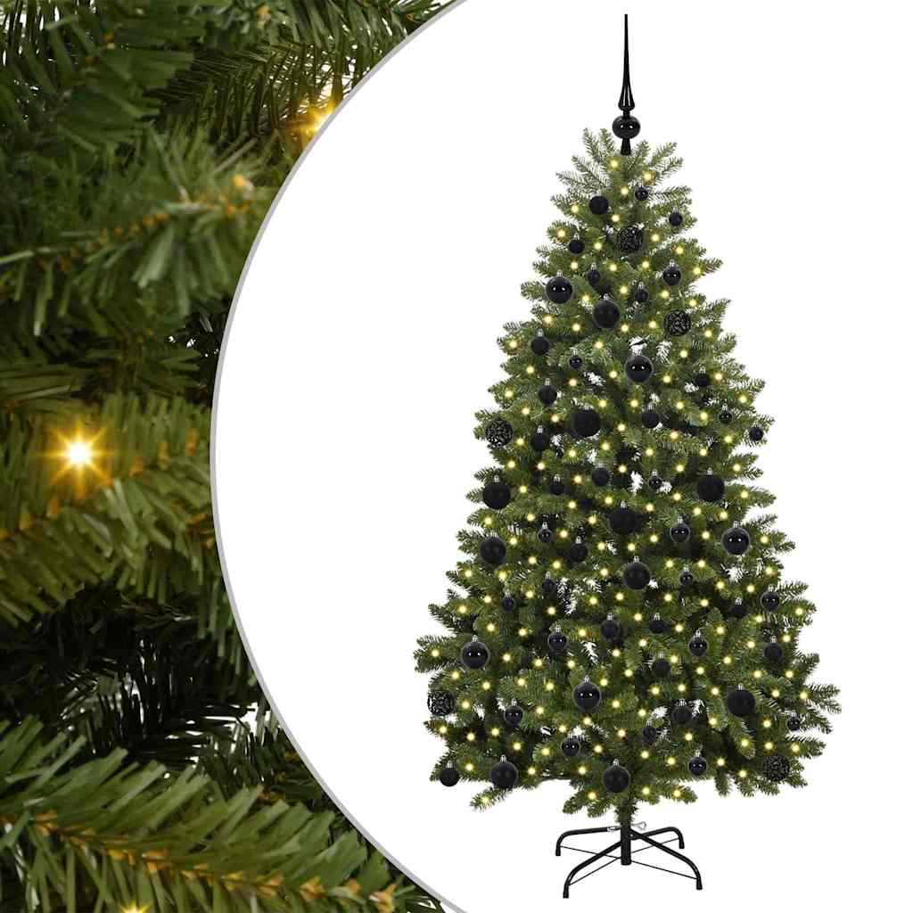 HKH Árvore de Natal Artificial Verde em Metal e PVC