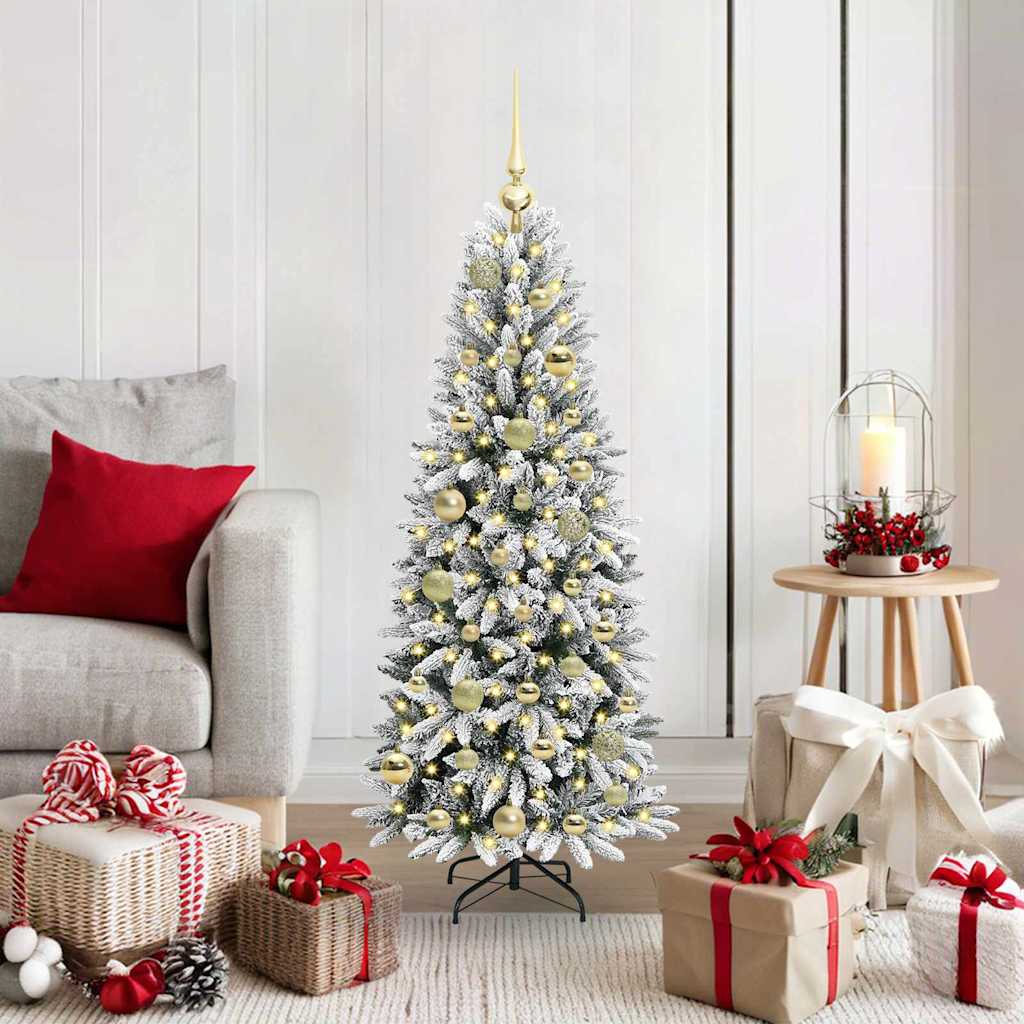 HKH Árvore de Natal Artificial com 150 Leds - Branco