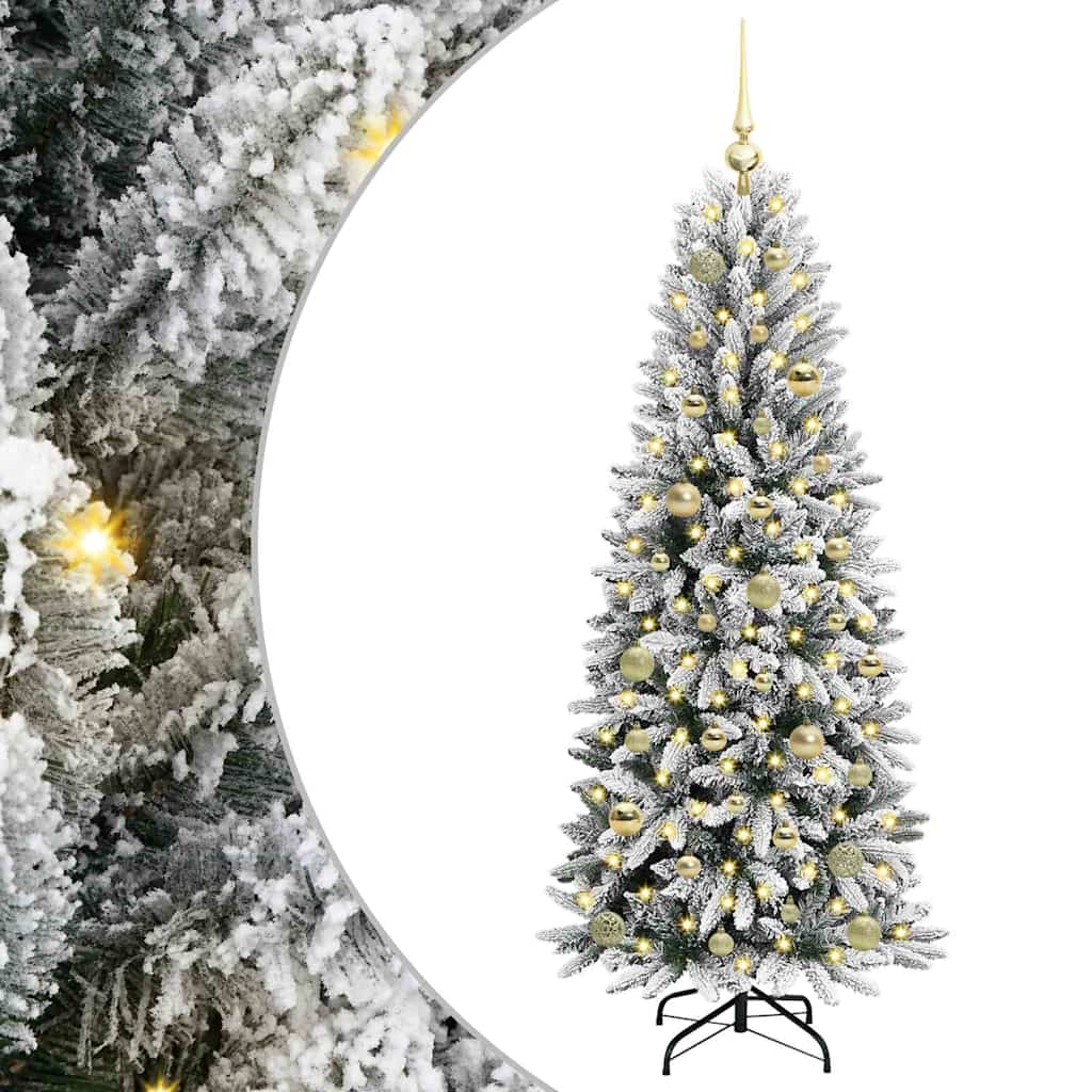 HKH Árvore de Natal Artificial com 150 Leds - Branco