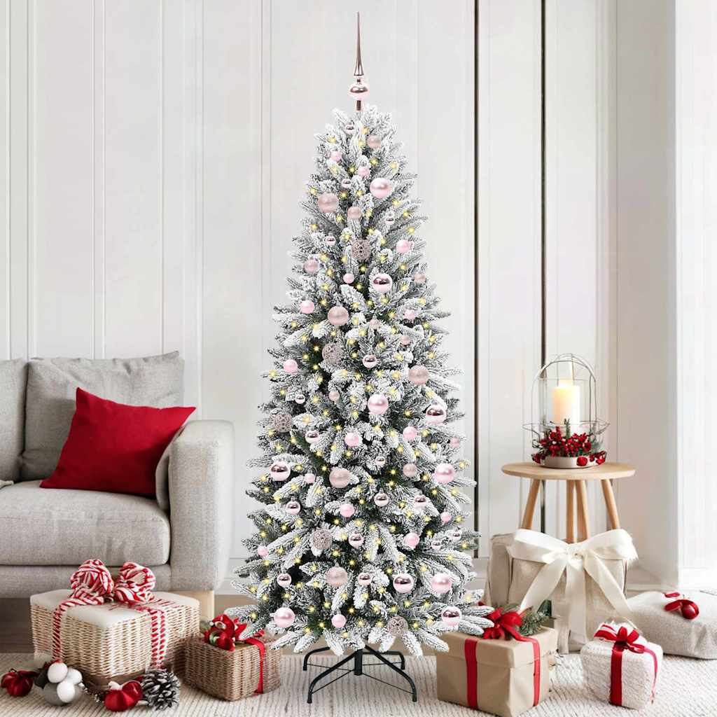 HKH Árvore de Natal Artificial com 300 Leds - Branco