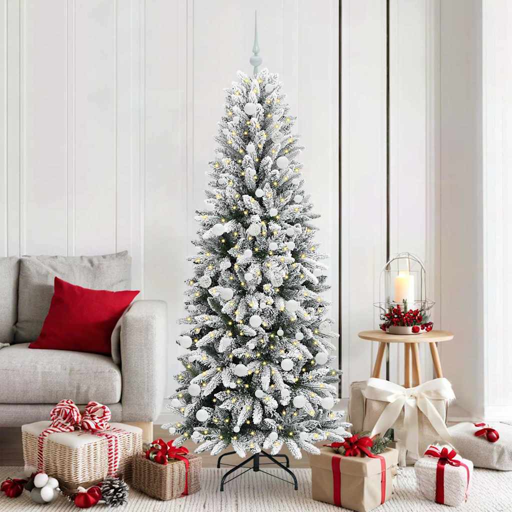 HKH Árvore de Natal Artificial com 300 Leds - Branco