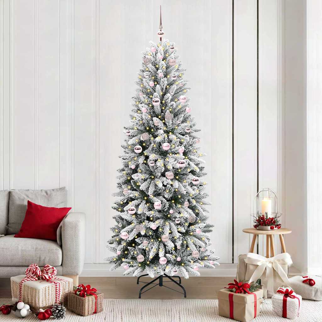 HKH Árvore de Natal Artificial com 300 Leds - Branco