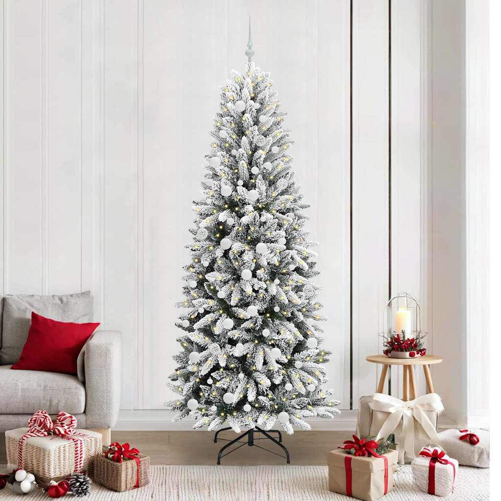 HKH Árvore de Natal Artificial com 300 Leds - Branco