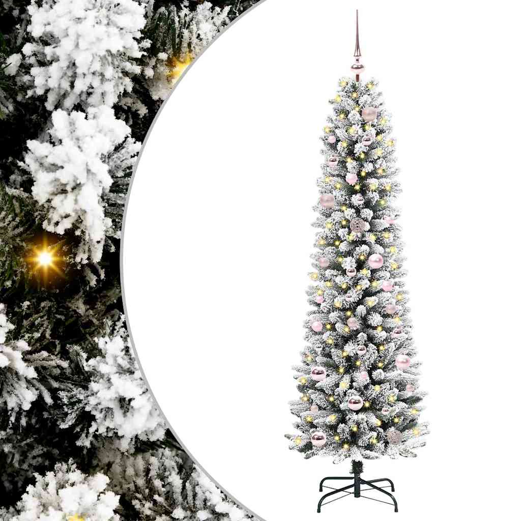 HKH Árvore de Natal Artificial com 150 Leds e Branco - Verde