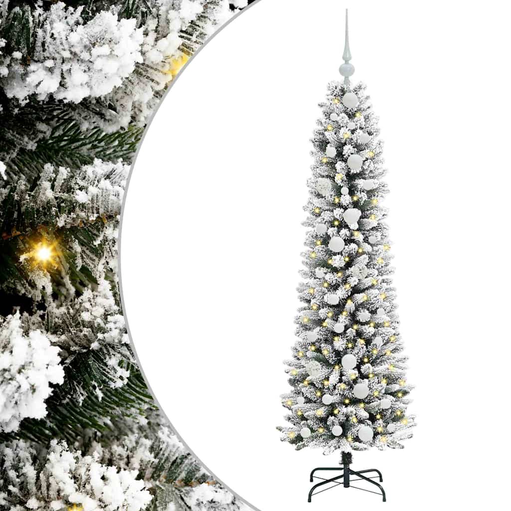 HKH Árvore de Natal Artificial com 150 Leds e Branco - Verde
