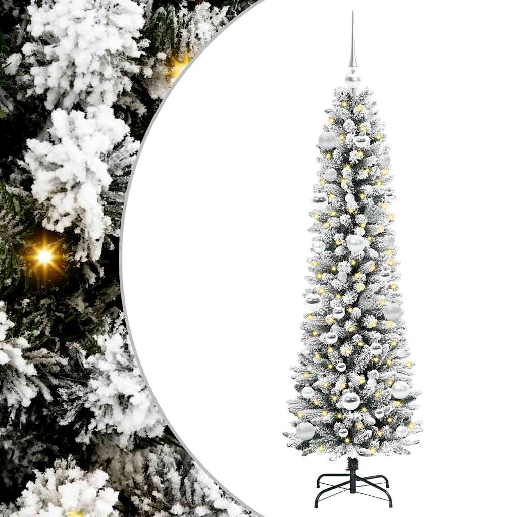 HKH Árvore de Natal Artificial com 150 Leds e Branco - Verde