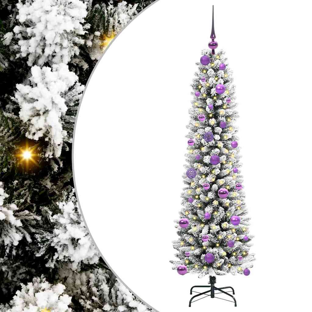 HKH Árvore de Natal Artificial com 150 Leds e Branco - Verde