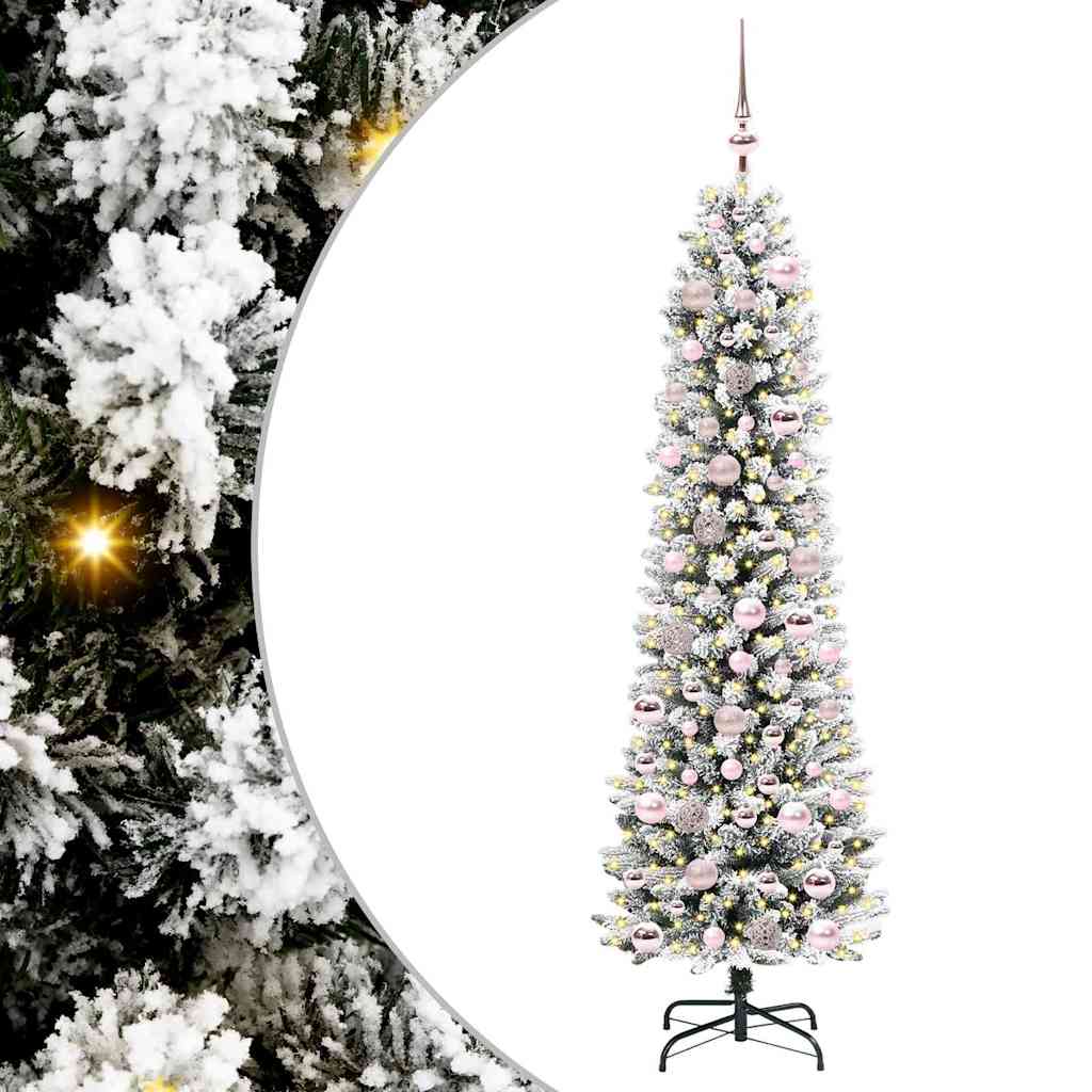 HKH Árvore de Natal Artificial com 300 Leds e Branco - Verde