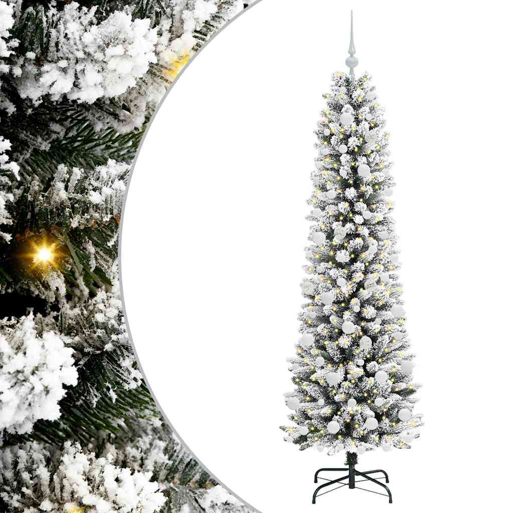 HKH Árvore de Natal Artificial com 300 Leds e Branco - Verde