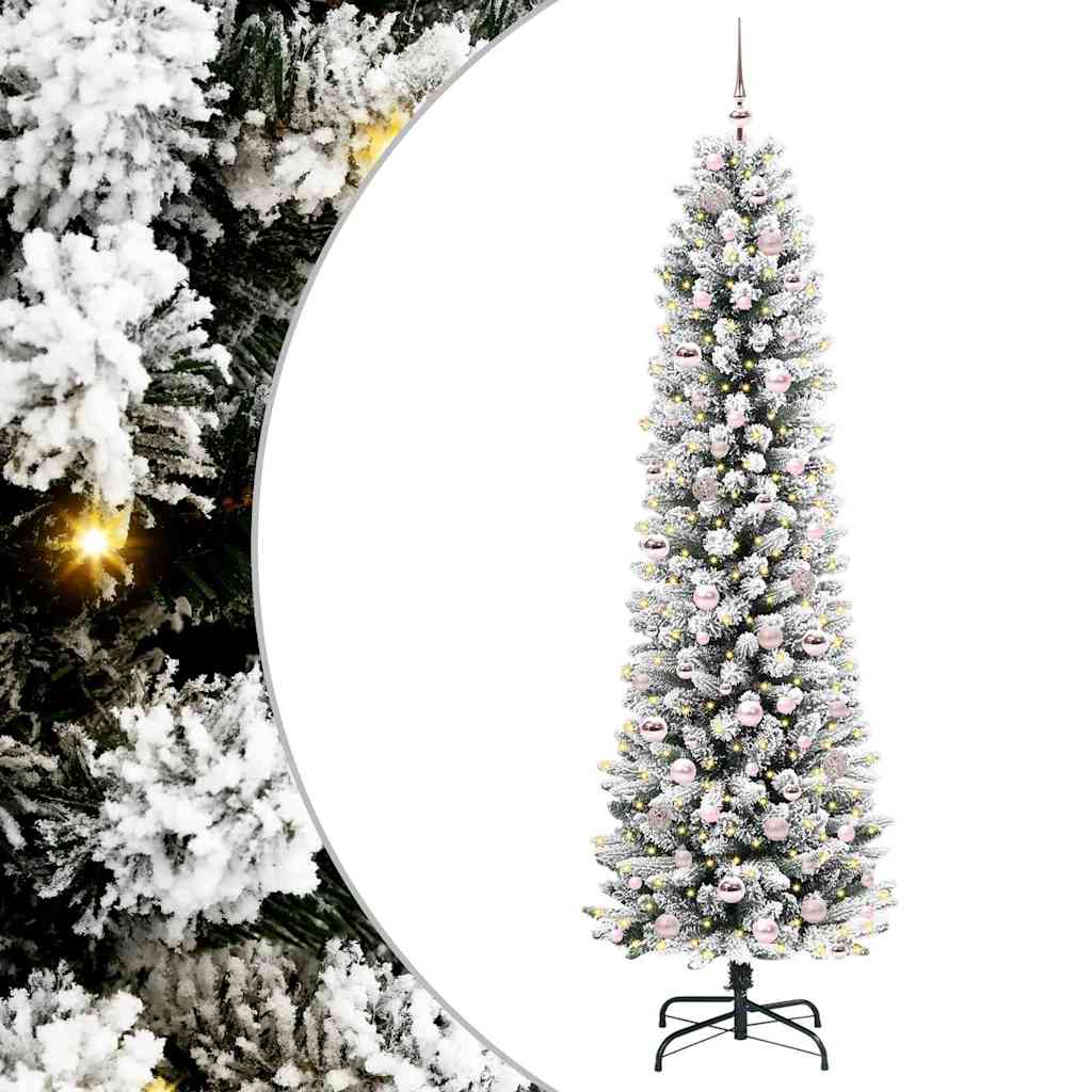 HKH Árvore de Natal Artificial com 300 Leds e Branco - Verde