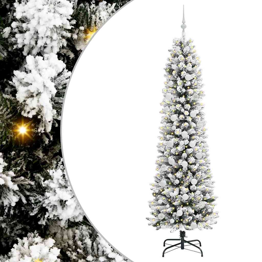 HKH Árvore de Natal Artificial com 300 Leds e Branco - Verde