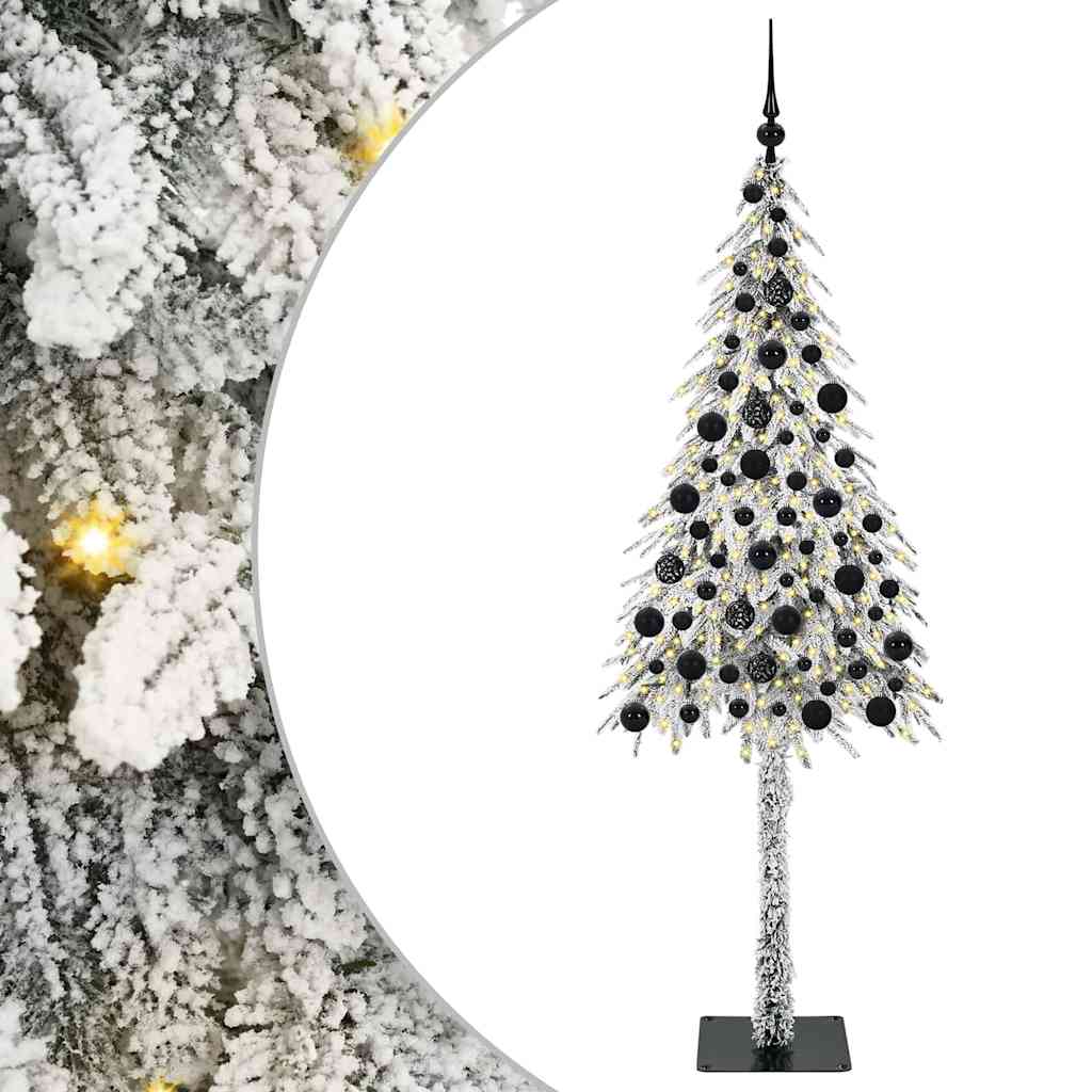 HKH Árvore de Natal com 300 Leds com Suporte Branco em Aço e PE