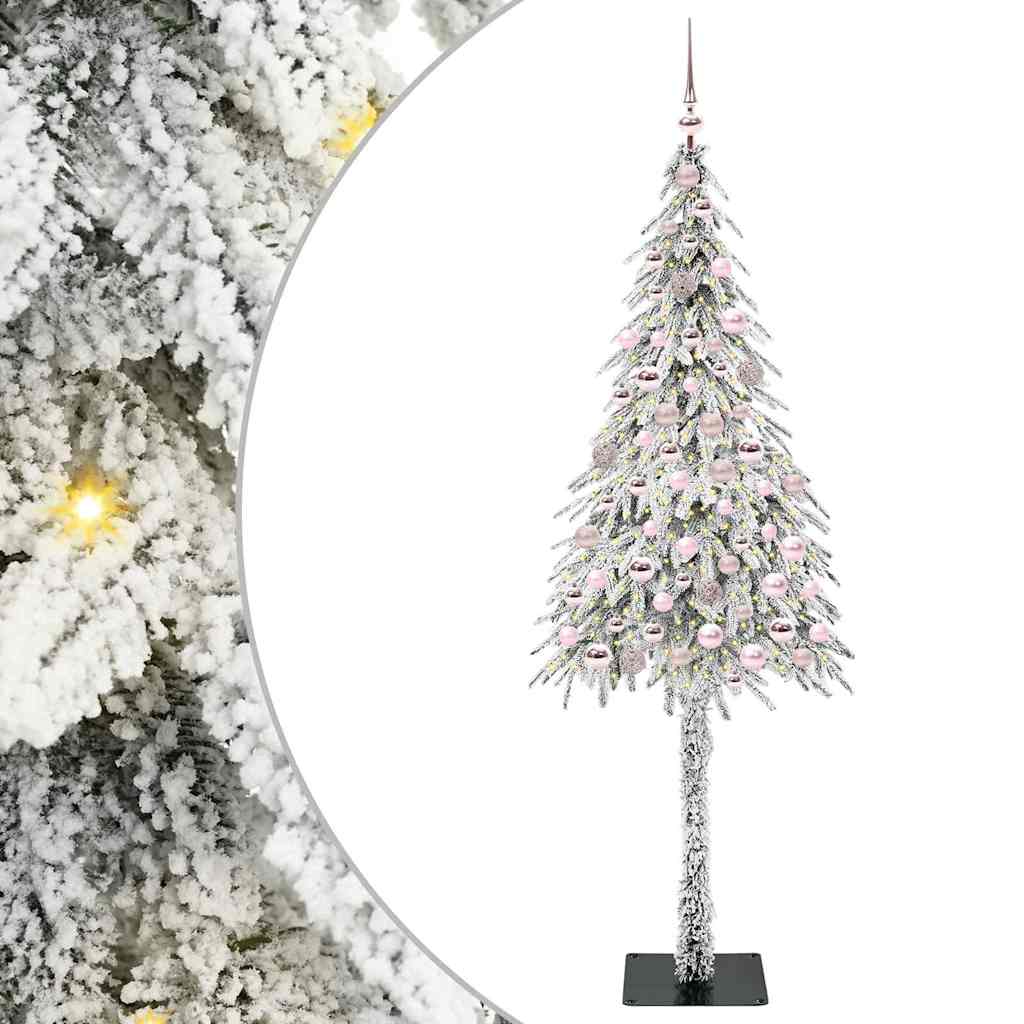 HKH Árvore de Natal com 300 Leds com Suporte Branco em Aço e PE