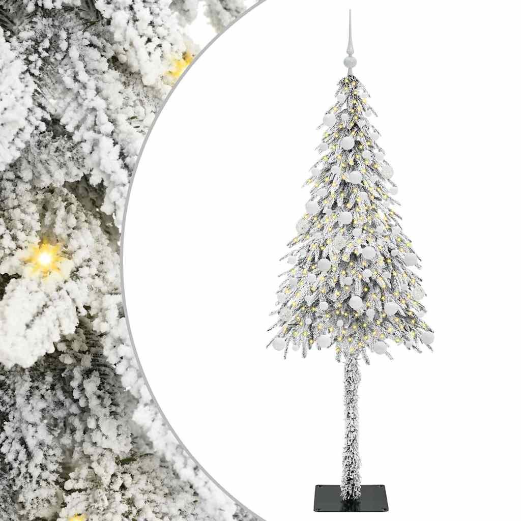 HKH Árvore de Natal com 300 Leds com Suporte Branco em Aço e PE