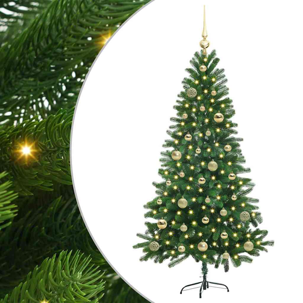 HKH Árvore de Natal com 150 Leds com Suporte Verde em PE
