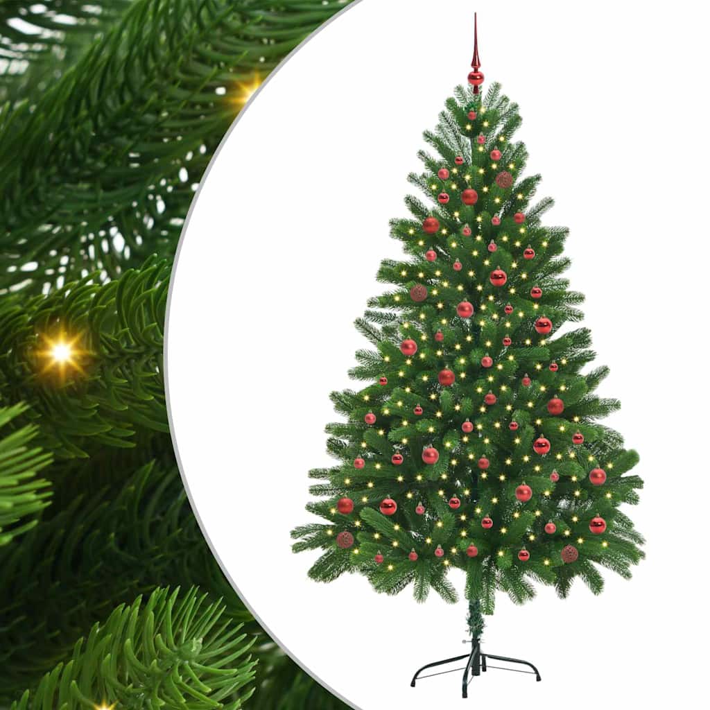 HKH Árvore de Natal com 300 Leds com Suporte Verde em PE
