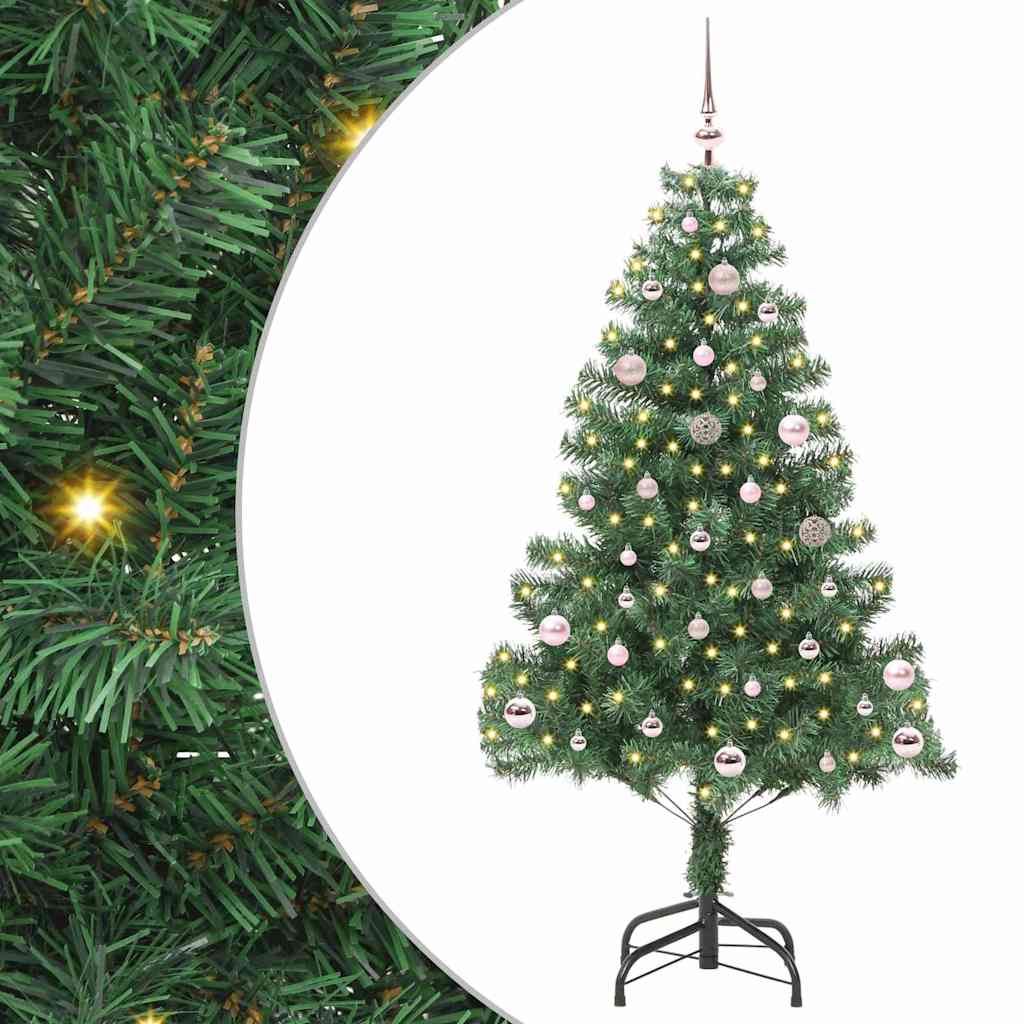 HKH Árvore de Natal com 150 Leds com Suporte Verde em PVC