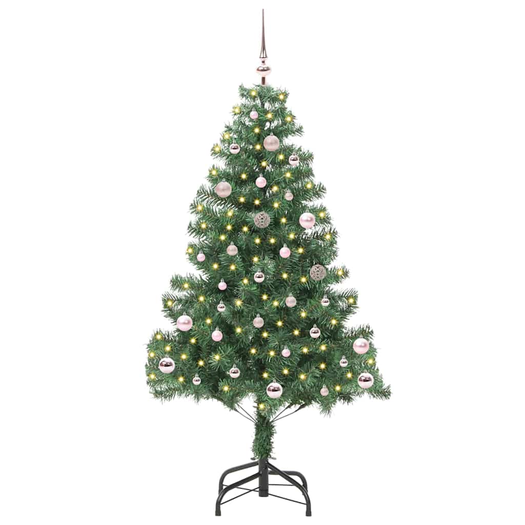HKH Árvore de Natal com 150 Leds com Suporte Verde em PVC