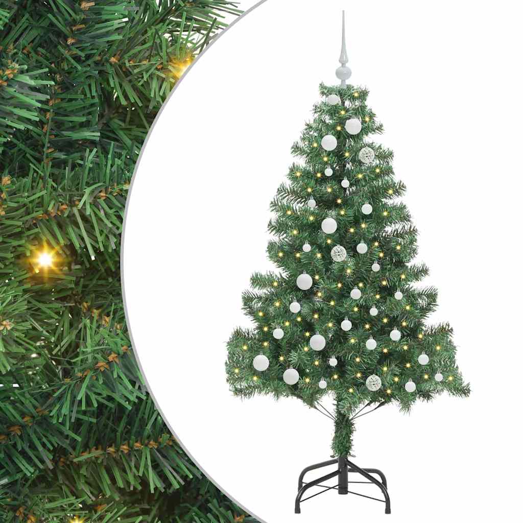 HKH Árvore de Natal com 150 Leds com Suporte Verde em PVC