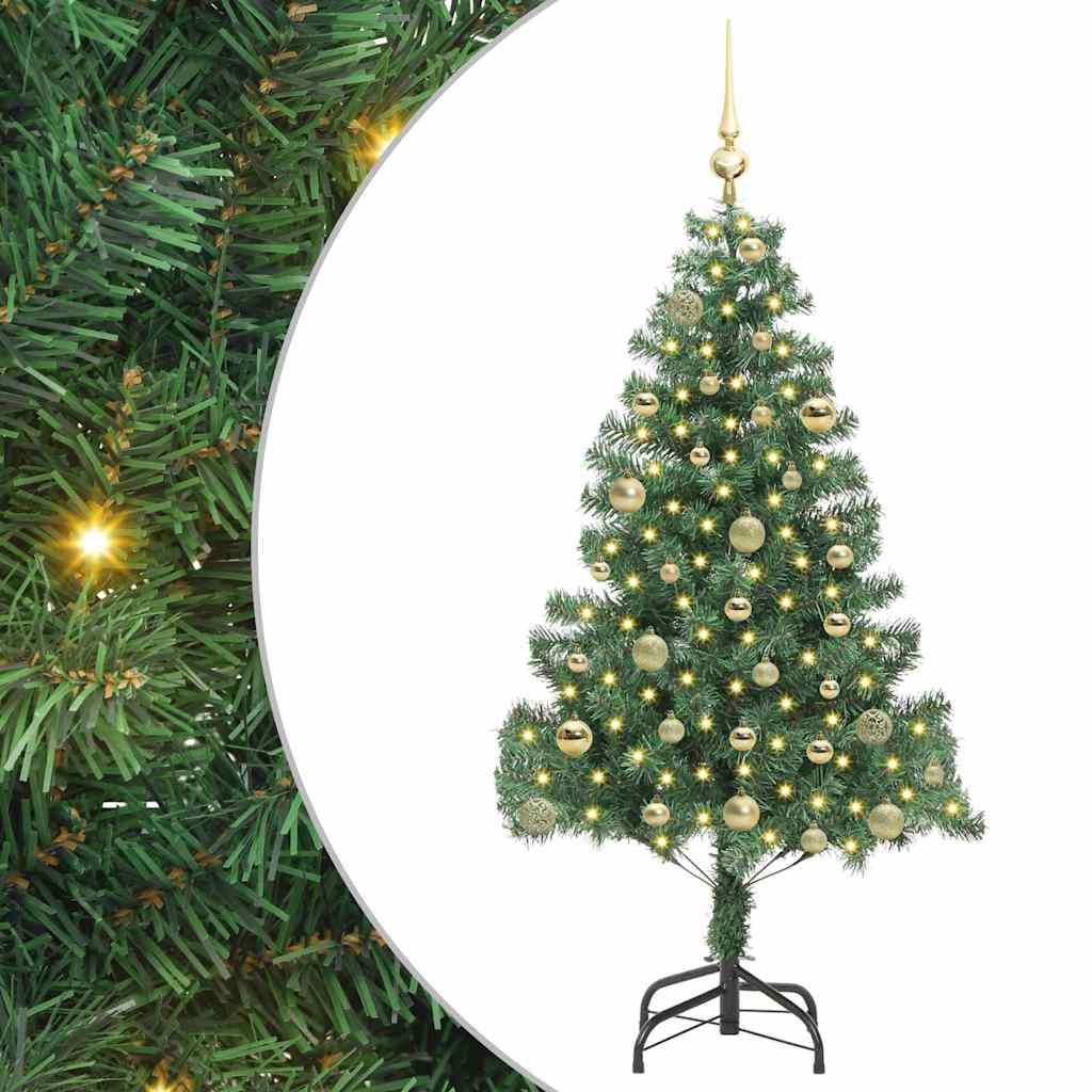 HKH Árvore de Natal com 150 Leds com Suporte Verde em PVC