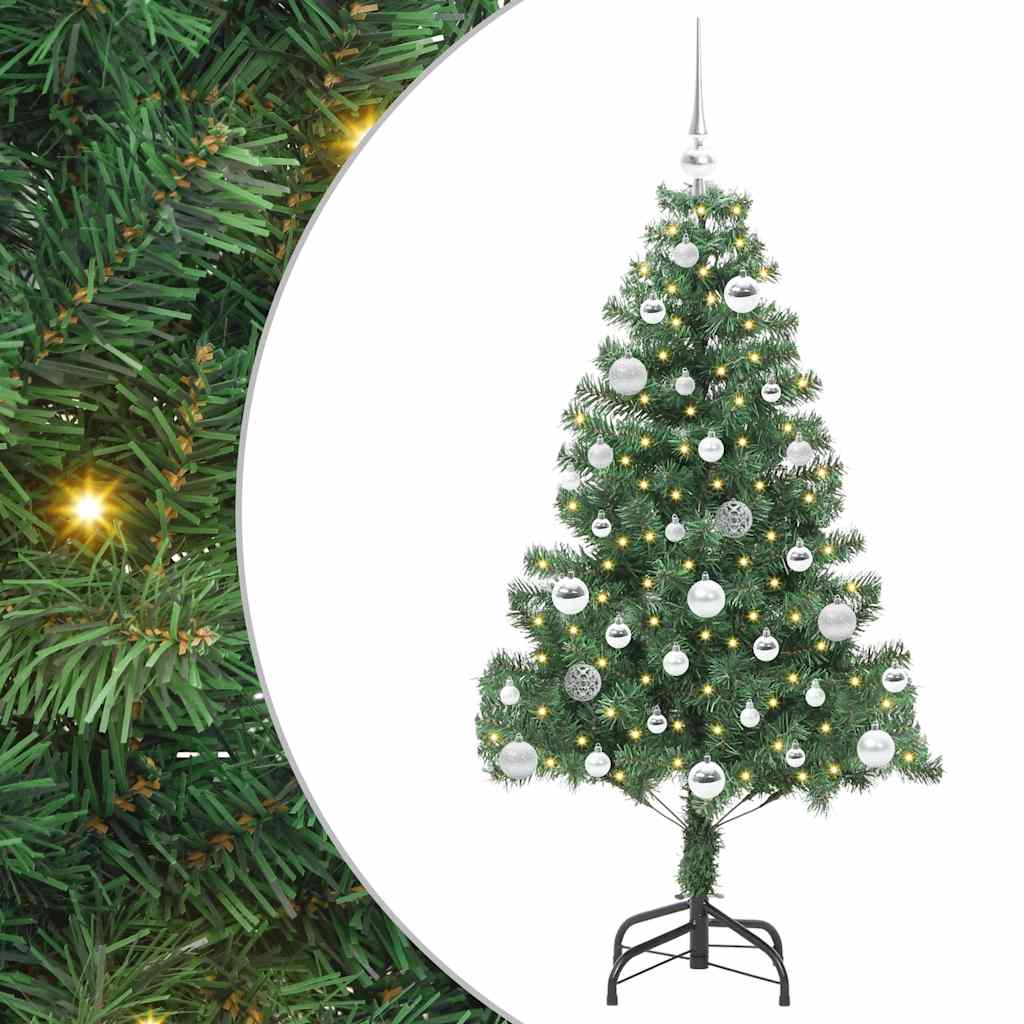 HKH Árvore de Natal com 150 Leds com Suporte Verde em PVC