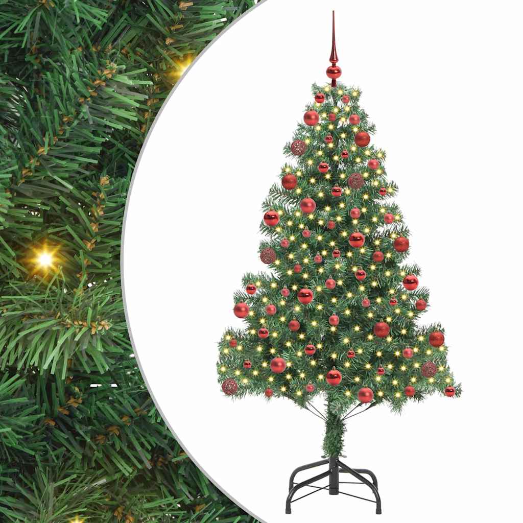 HKH Árvore de Natal com 300 Leds com Suporte Verde em PVC