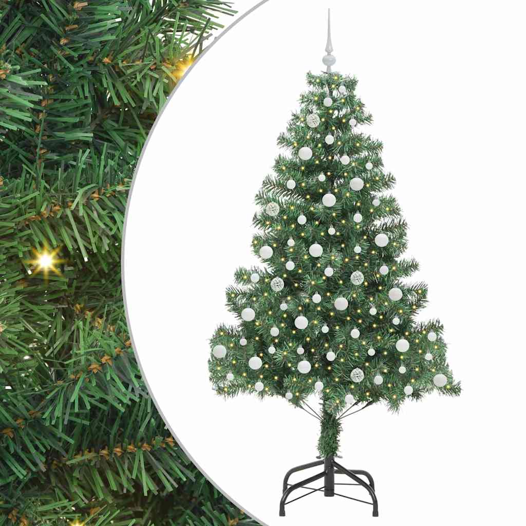 HKH Árvore de Natal com 300 Leds com Suporte Verde em PVC