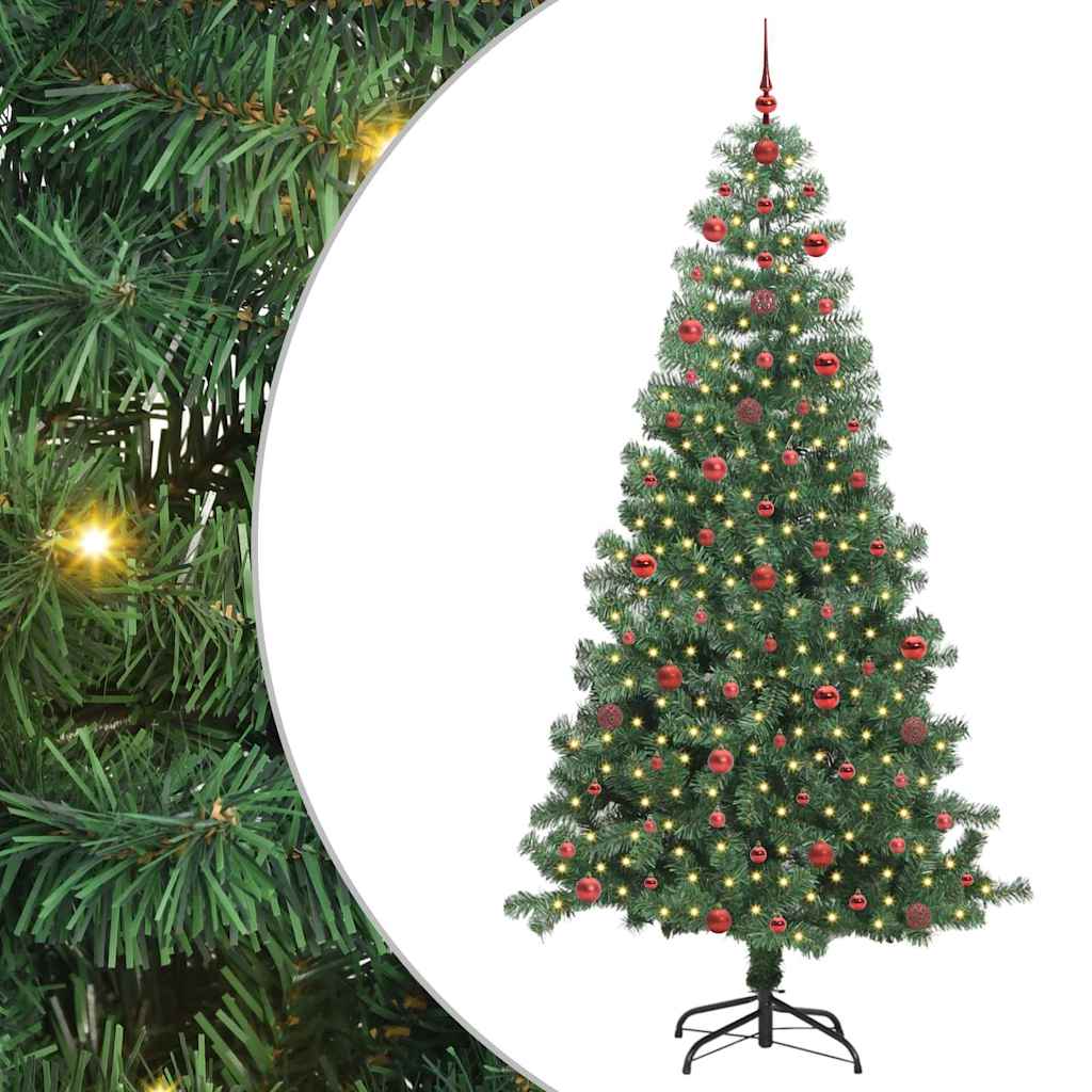 HKH Árvore de Natal com 300 Leds com Suporte Verde em PVC