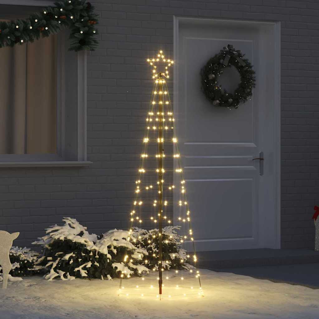 HKH Árvore de Natal LED com 390 Leds Branco Quente em Ferro