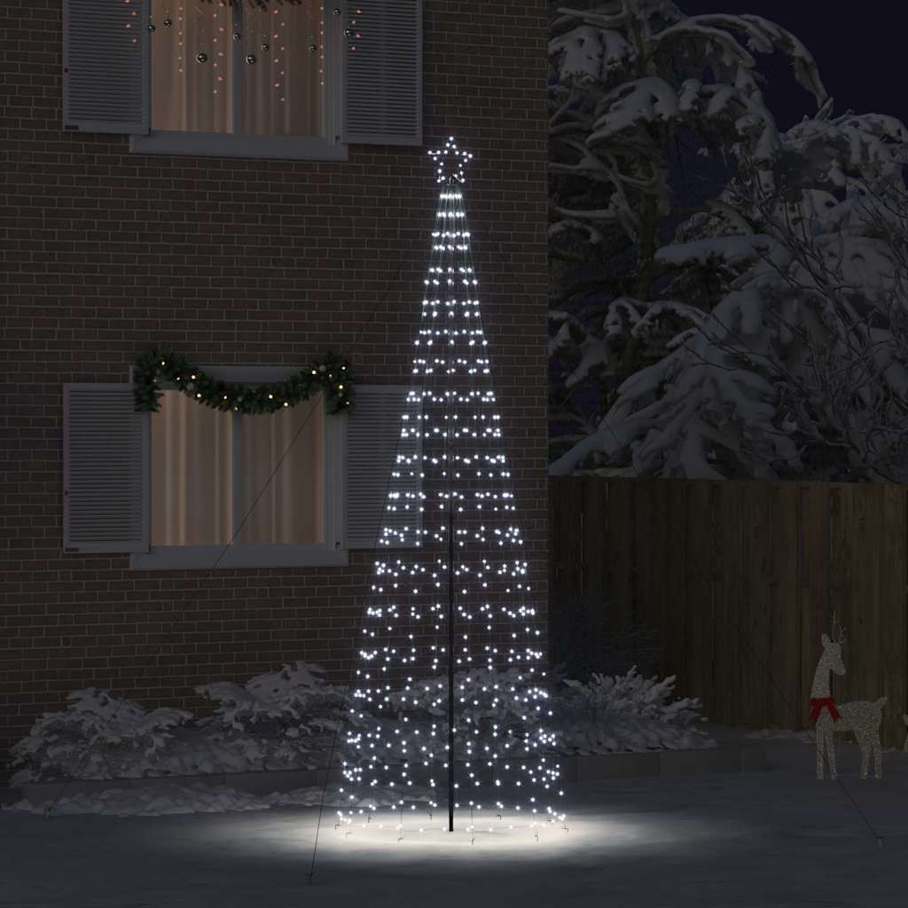 HKH Árvore de Natal LED com 800 Leds Branco Frio em Ferro