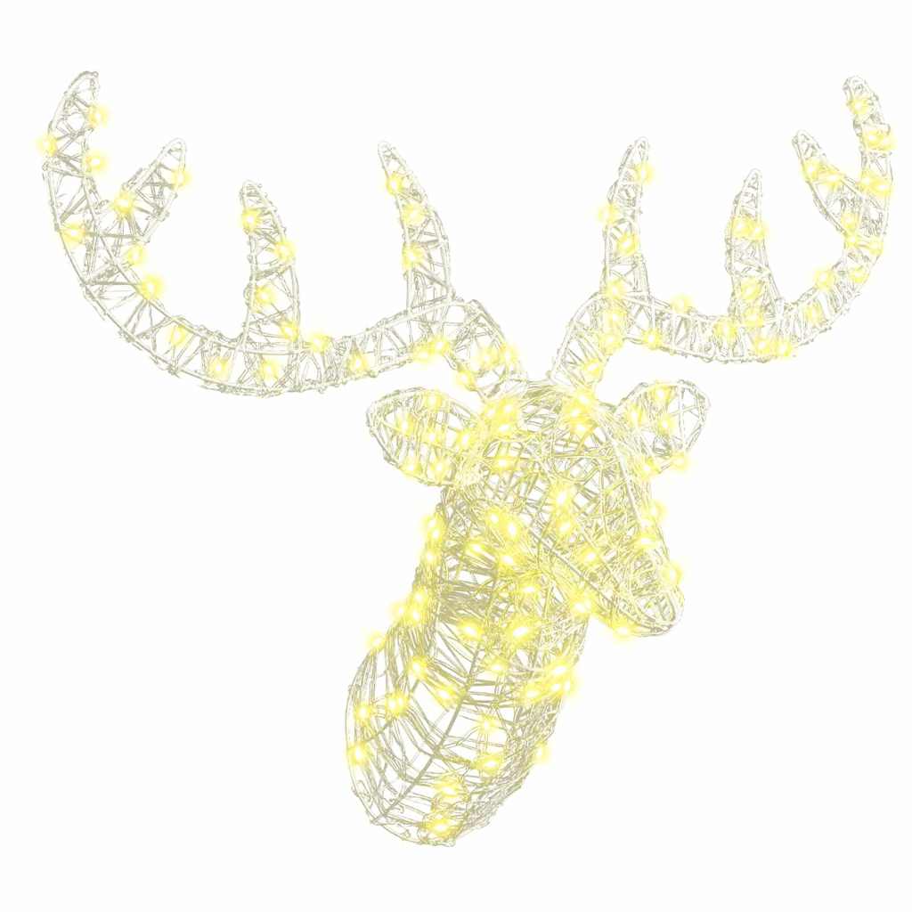 HKH Cabeça de Rena em Acrílo - Branco Quente