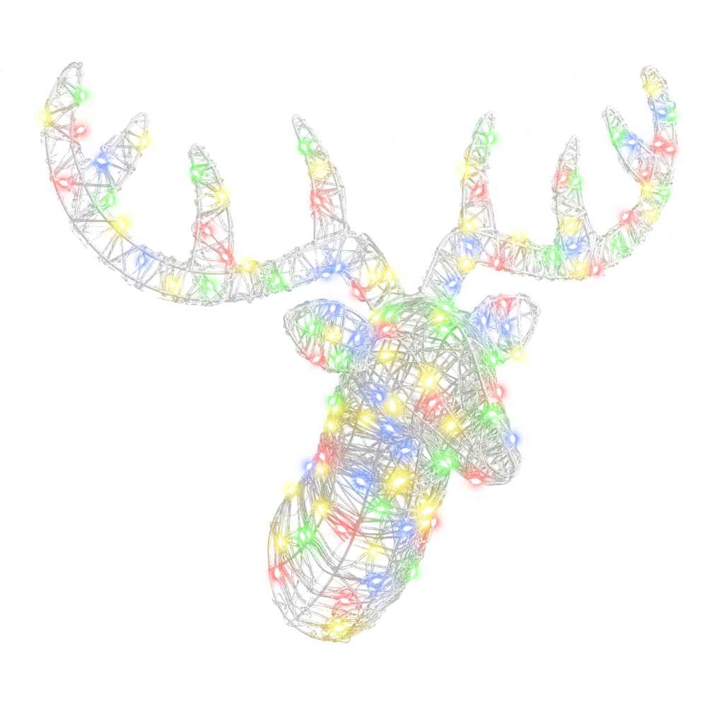 HKH Cabeça de Rena em Acrílo - Colorido