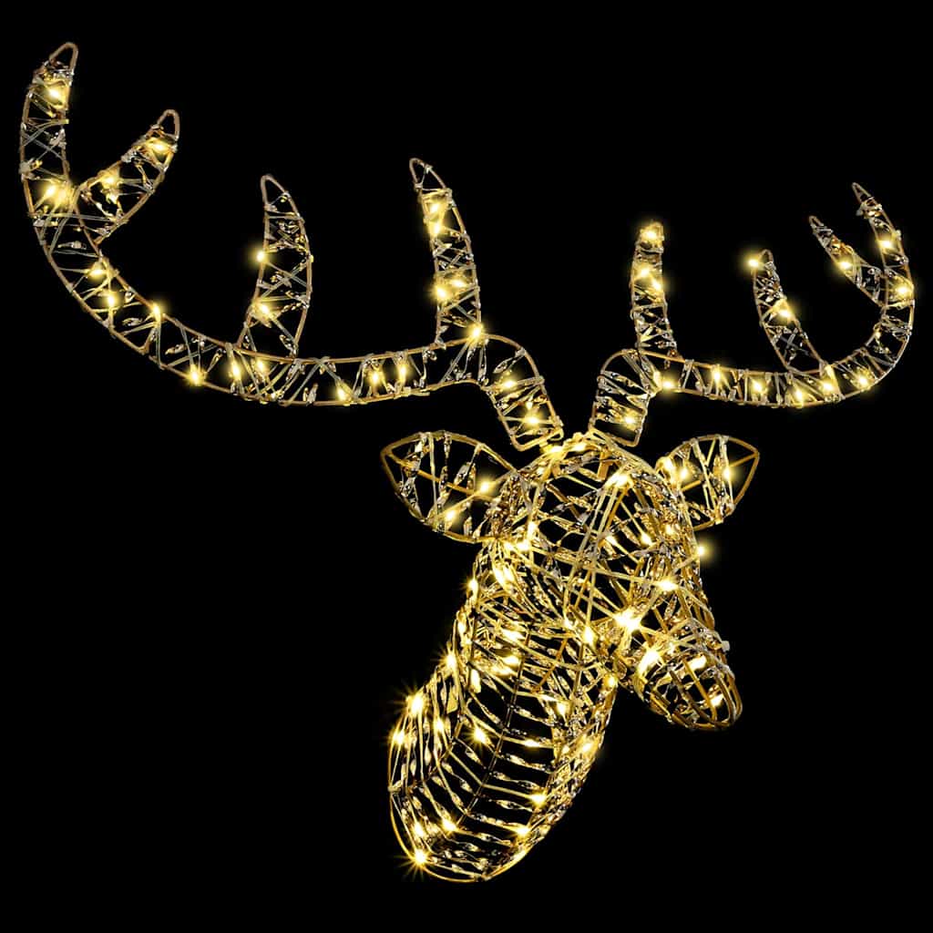 HKH Trenó Puxado Por Rena em Vime - Branco Quente