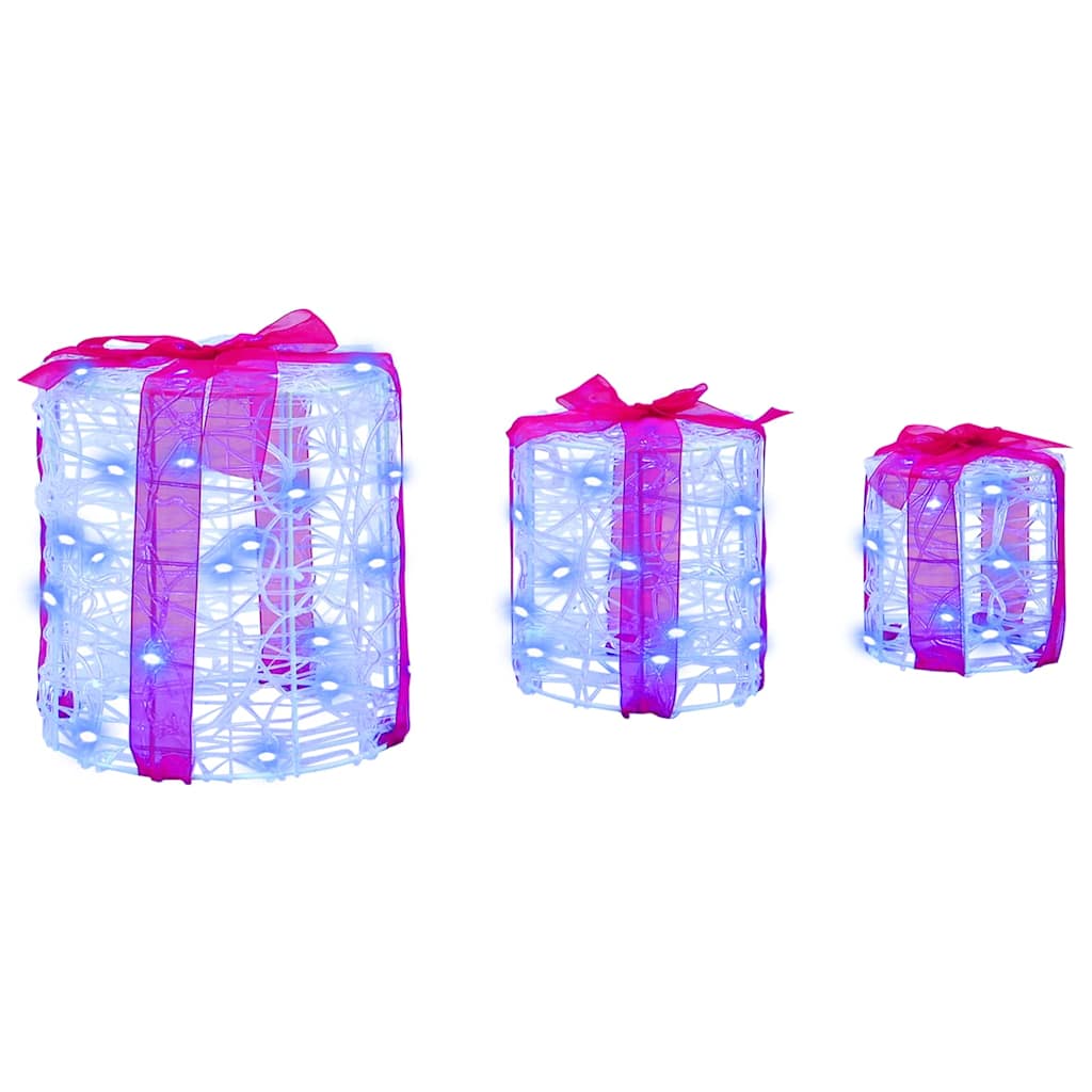 HKH Conjunto de 3 Presentes Decorativos em Acrílo - Azul