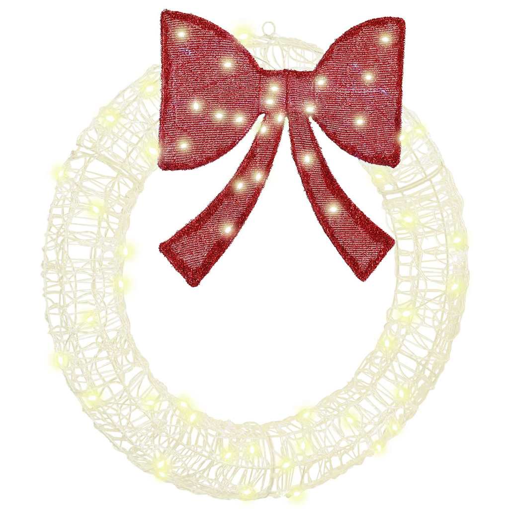 HKH Guirlanda com Luzes de Tira LED em Acrílo - Branco Quente