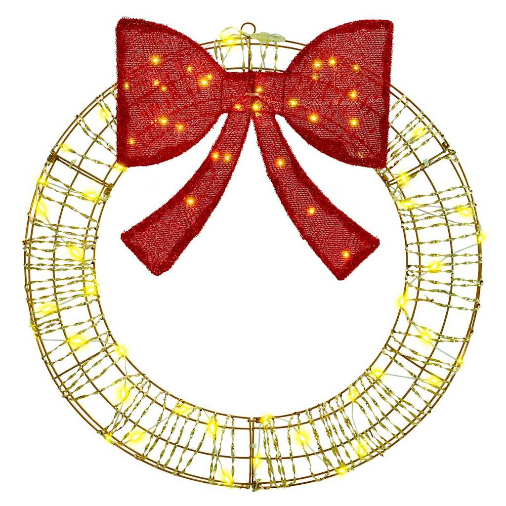 HKH Guirlanda com 60 LED em PET - Branco Quente