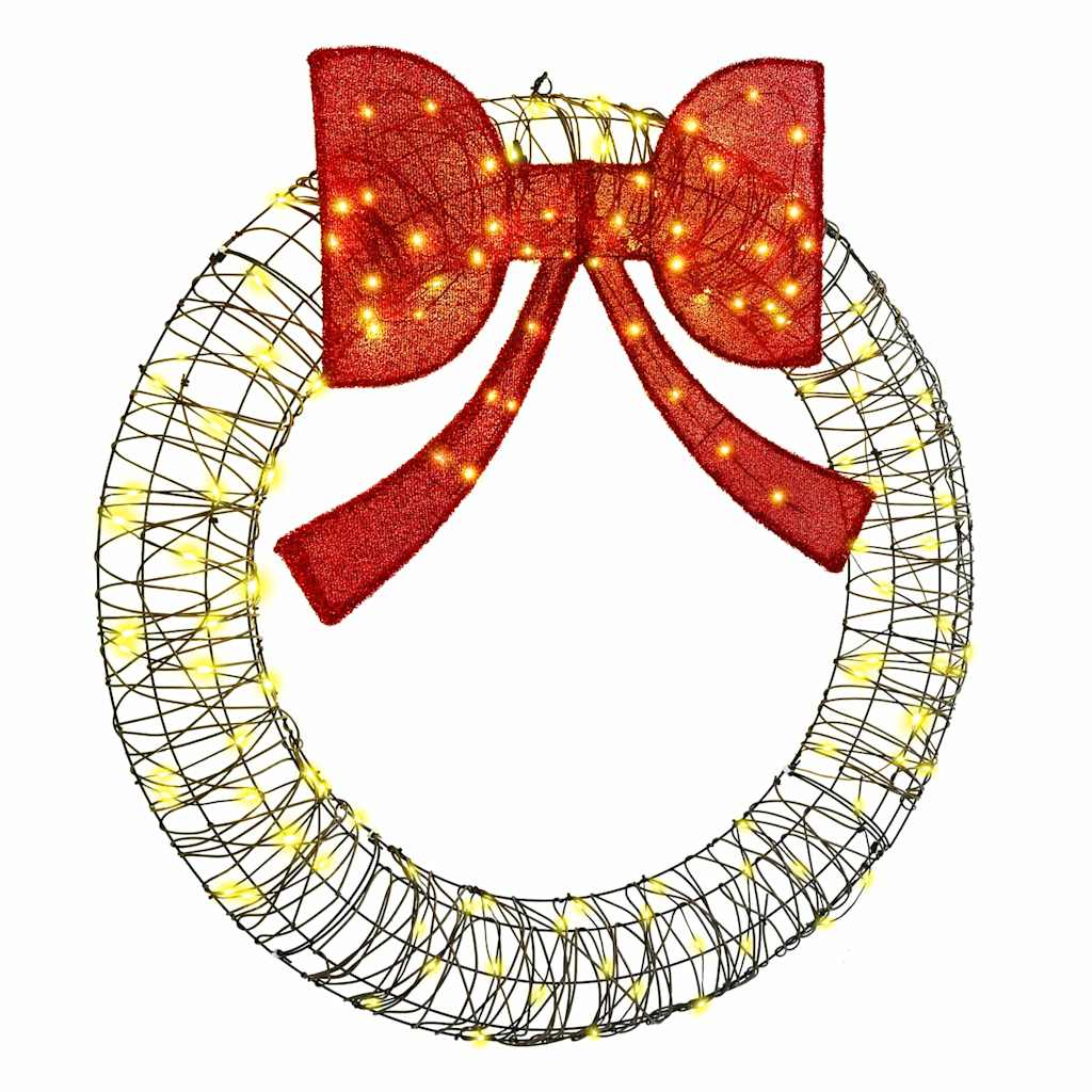 HKH Guirlanda com 150 LED em Vime - Branco Quente