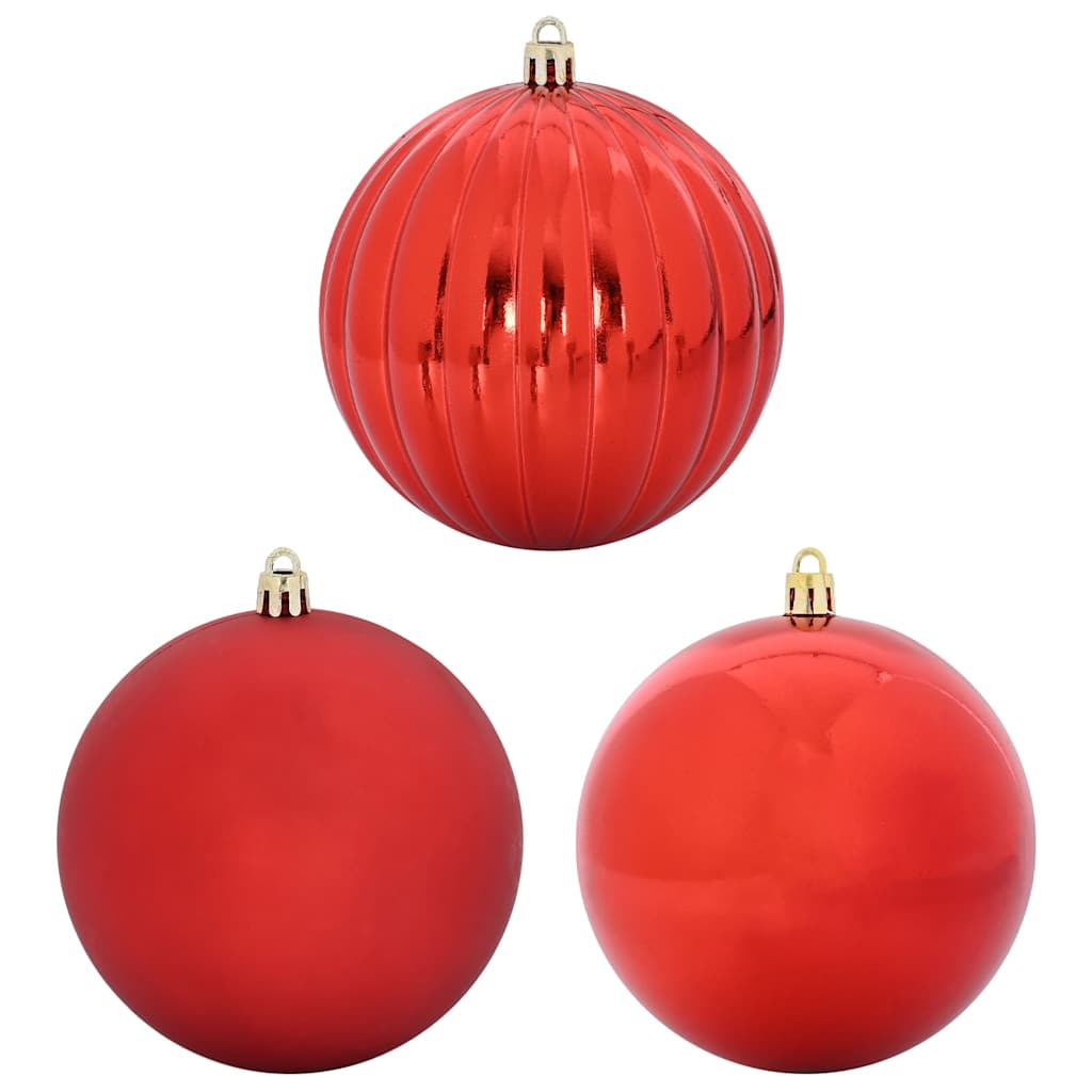 HKH Conjunto de 15 Bolas de Natal - Vermelho