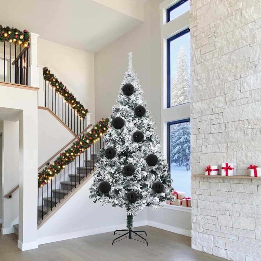 HKH Conjunto de 3 Bolas de Natal - Preto