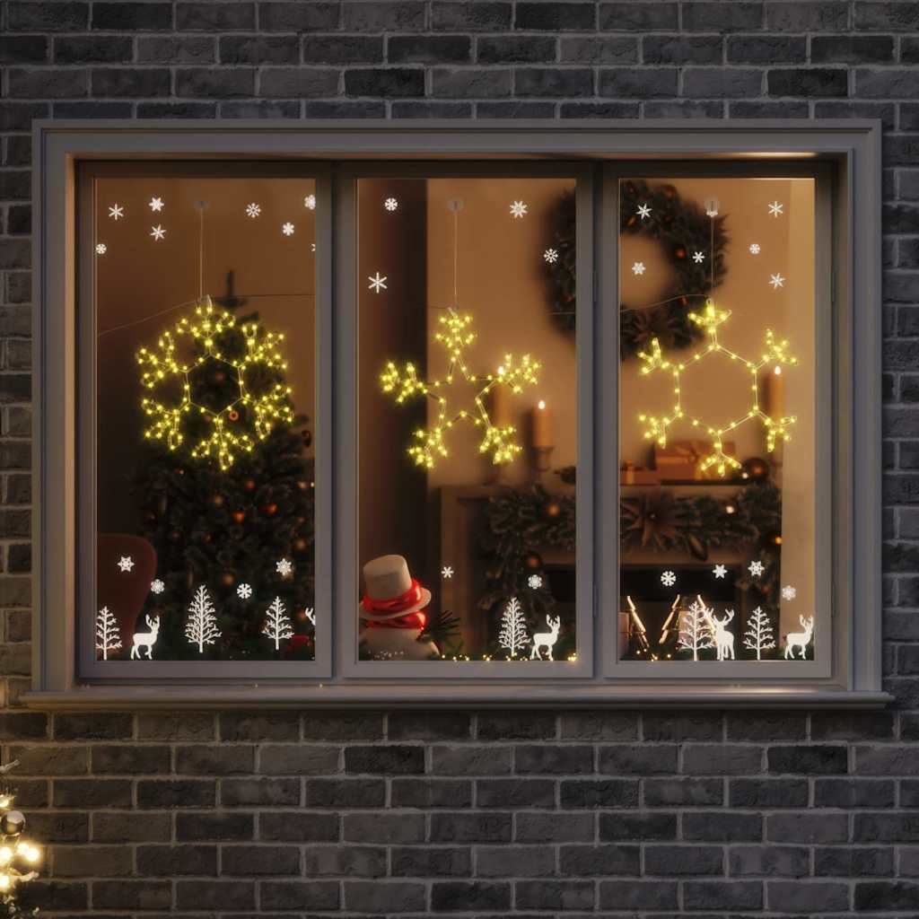 HKH Floco de Natal com 252 LED em PVC - Branco Quente