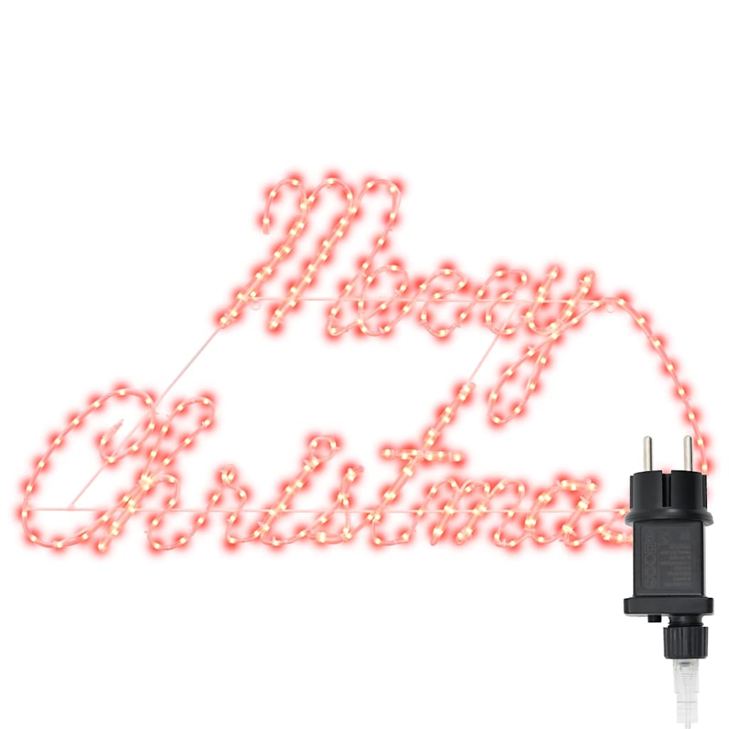 HKH Placa de Natal com 216 LED em Ferro - Vermelho