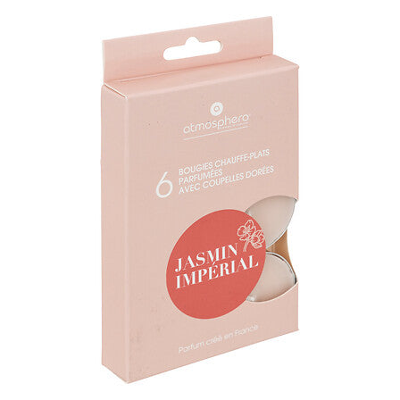 HKH Conjunto 6 Tealights Perfumados Jasmin Impérial