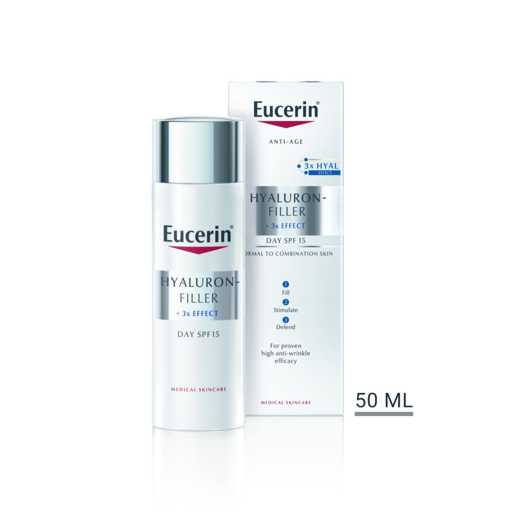 Eucerin Hyaluron-Filler creme de dia Combination Skin SPF15 50ml