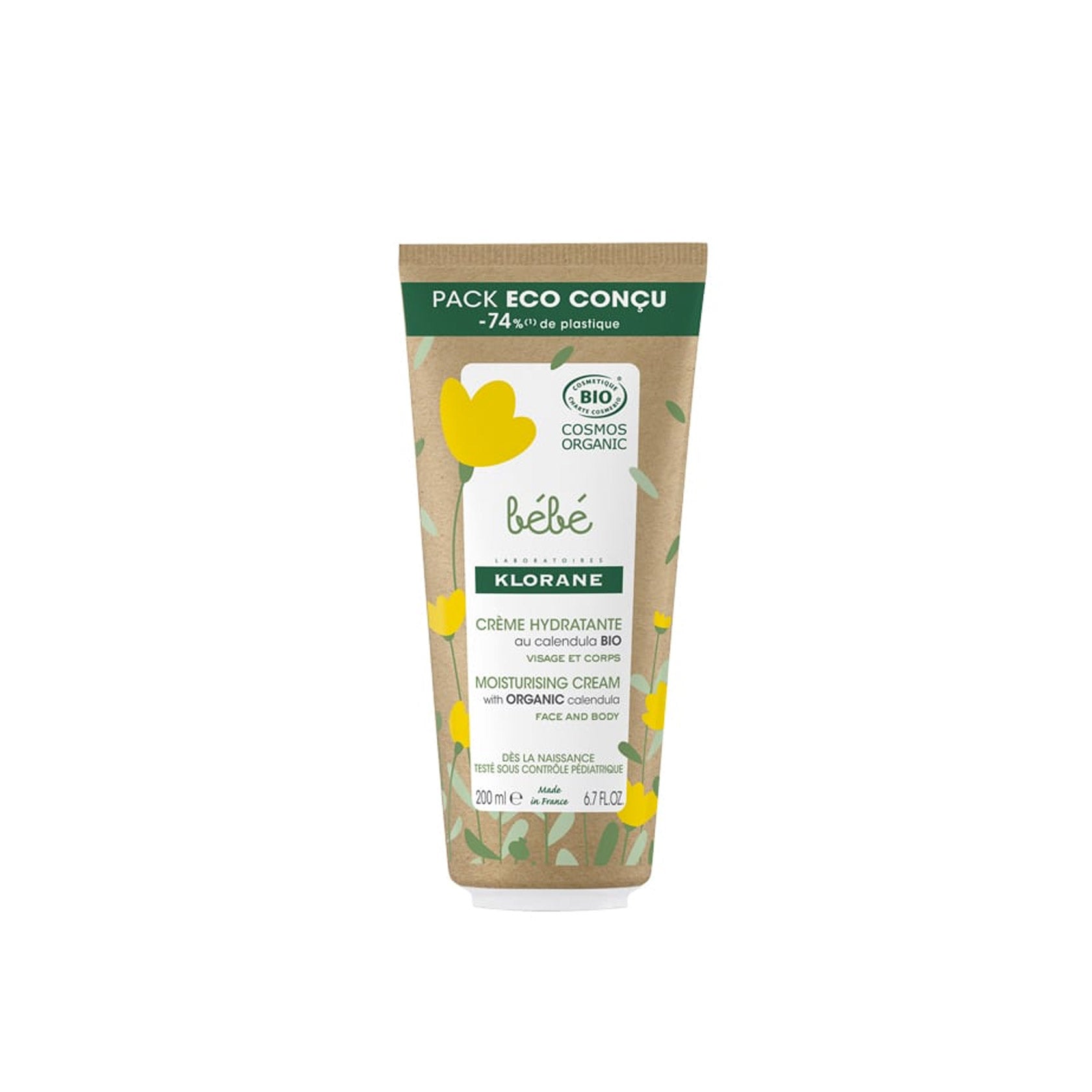 Klorane Baby Bio Moisturizing Creme Eco-Tube 200ml (6.7 fl oz)